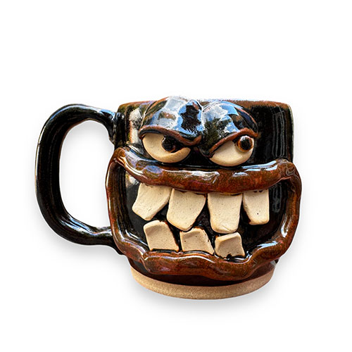 Nelson Ug-Chug 3.75" Black Toothy Mug DP4676